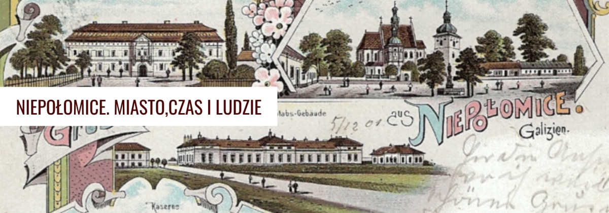 Stare pocztówki miasta Niepołomice
