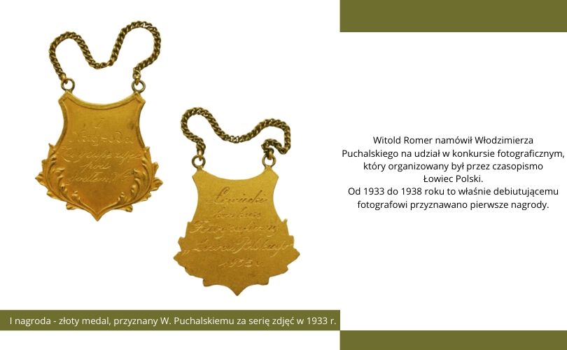 I nagroda - złoty medal, przyznany W. Puchalskiemu za serię zdjęć w 1933